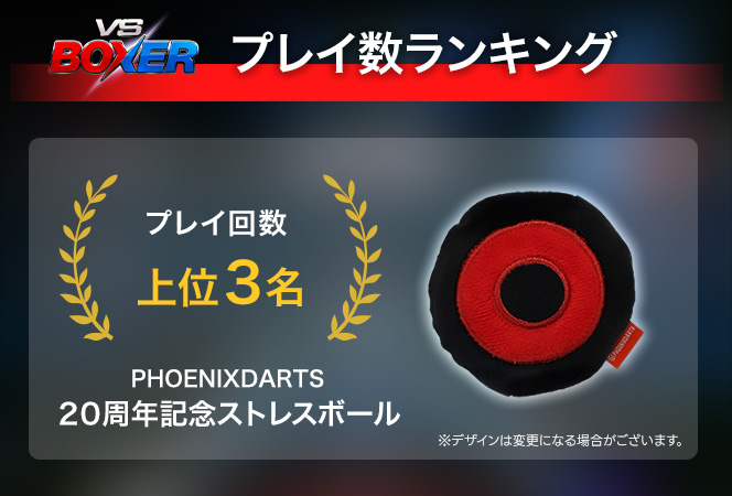 プレイ回数ランキング賞品