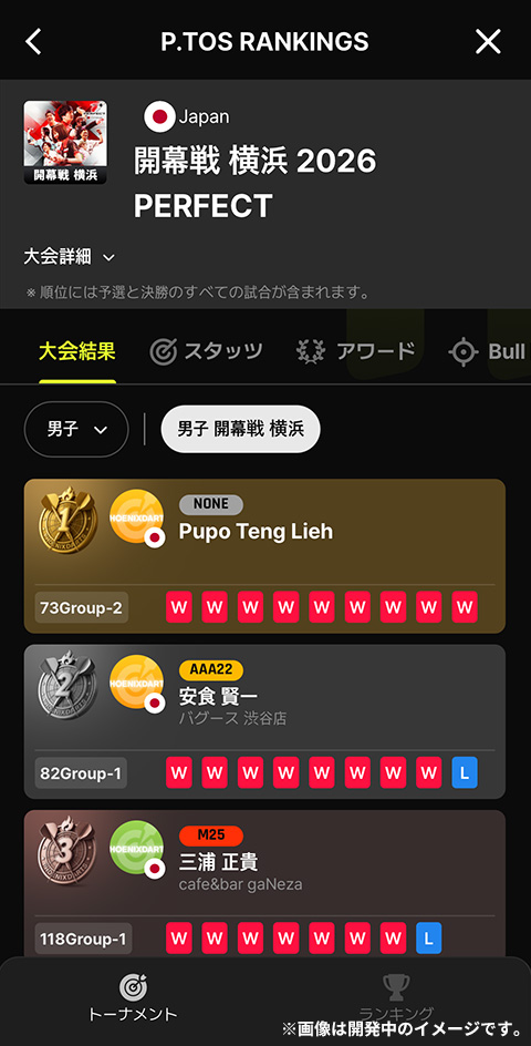 大会専用アプリ「P.TOS(ピートス)」追加機能紹介