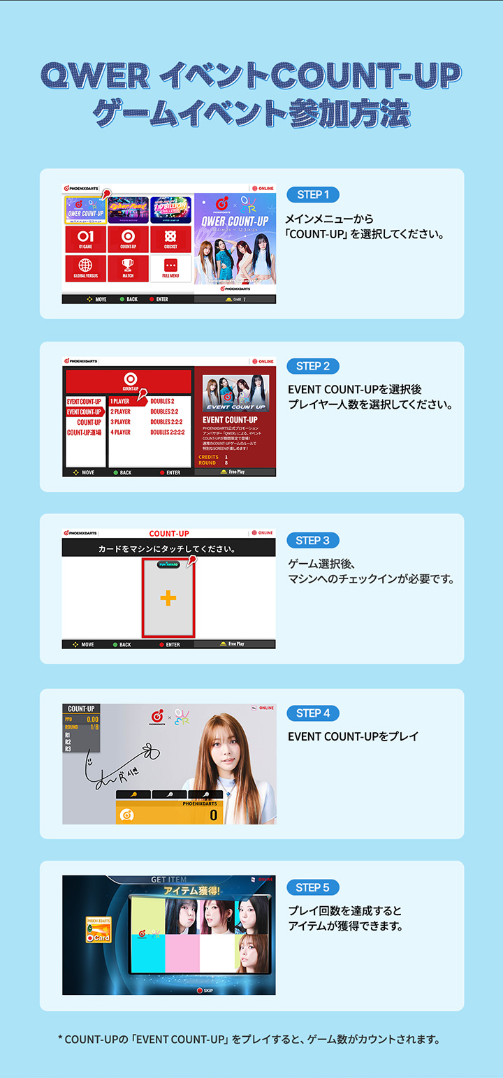 QWER イベントCOUNT-UP キャンペーン